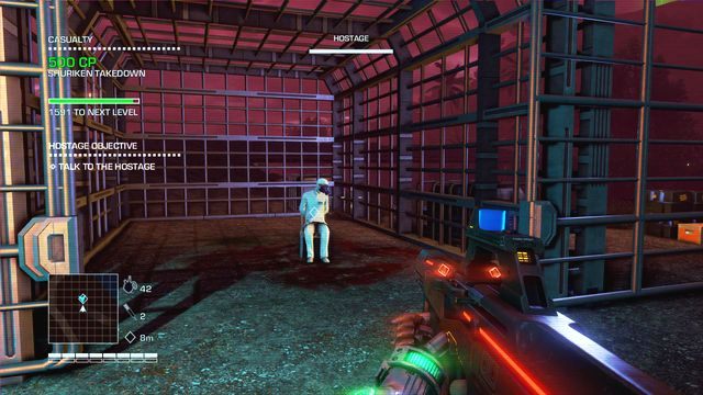 W tym przypadku najważniejsze jest monitorowanie poczynań żołnierzy, którzy lubią przemieszczać się dość nieregularnie - Baiting the hostage | Far Cry 3 Blood Dragon - Far Cry 3: Blood Dragon - poradnik do gry