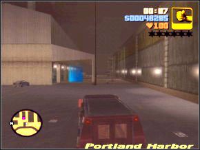 Potem zawieź go do doków (tam, gdzie w misji Dont Spank Ma Bitch Up uczyłeś pokory alfonsa) - wjedź do garażu po lewej, wyjdź i poczekaj, aż klapa się zamknie - 03 - Joey | Grand Theft Auto 3 - Grand Theft Auto 3 - poradnik do gry