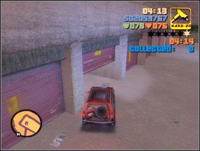 Zacznij zbierać metal (jest w Pike Creek) i licz zebrane kawałki - gdy będziesz miał dwadzieścia, zawieź je do garażu - 12 - D-Ice | Grand Theft Auto 3 - Grand Theft Auto 3 - poradnik do gry