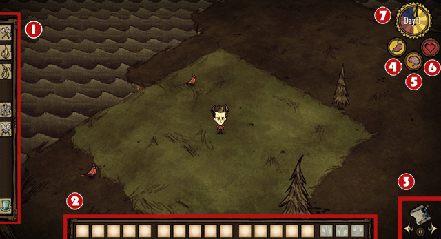 1 - Dont Starve: Interface - Dont Starve - poradnik do gry
