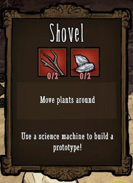 Tu z pomocą przychodzi nam łopata (Shovel) - Dont Starve: Sadzonki | Zdobywanie pożywienia - Dont Starve - poradnik do gry