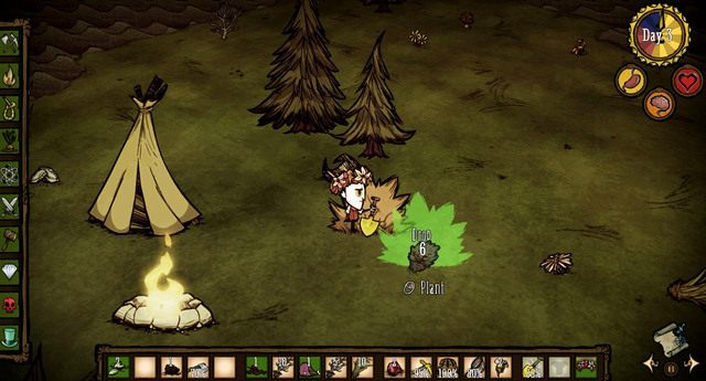 Aby posadzić sadzonkę, kliknij na nią lewym przyciskiem myszy, a następnie prawym przyciskiem umieść w wybranym miejscu - Dont Starve: Sadzonki | Zdobywanie pożywienia - Dont Starve - poradnik do gry