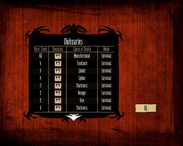 Gdy przeżyjesz dłużej niż 10 dni, możesz uznać to za swój sukces. - Dont Starve: Kostnica - Dont Starve - poradnik do gry