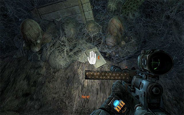 Strona jest w tunelu okupowanym przez radpająki, a konkretnie w sekcji, do której dotrzesz niedługo po wspięciu się na dach pokazanego na screenie 1 wagonu - 7 - Latarka | Strony dziennika Artema | Metro Last Light - Metro: Last Light - poradnik do gry