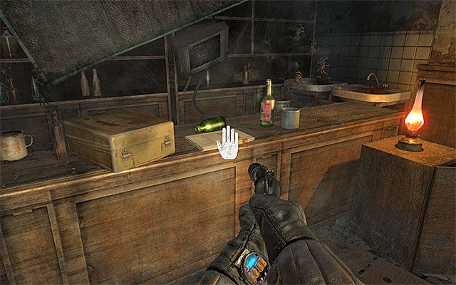 Strona leży na ladzie barowej w pomieszczeniu, w którym rozpoczął się etap - 8 - Echo | Strony dziennika Artema | Metro Last Light - Metro: Last Light - poradnik do gry