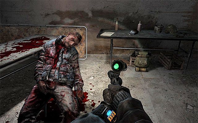 Sekret jest w głównej siedzibie bandytów (screen 1), którą możesz odwiedzić w samej końcówce rozdziału - 13 - Bandyci | Strony dziennika Artema | Metro Last Light - Metro: Last Light - poradnik do gry