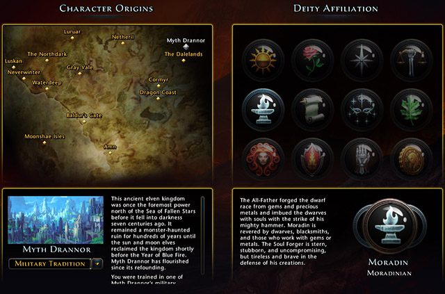 Ostatni ekran tworzenia postaci to podsumowanie wszystkich wcześniejszych wyborów oraz dwa pola do wypełnienia: Biografia (Biography) i Imię postaci (Character Name) - Tworzenie Postaci w Neverwinter | Pierwsze kroki - Neverwinter - poradnik do gry