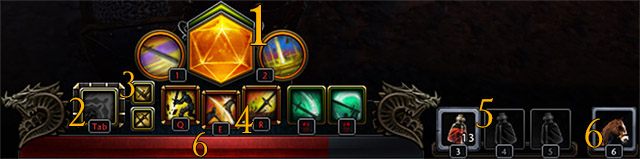 Pasek umiejętności w Neverwinterze posiada jedynie kilka przycisków i wskaźników - Rodzaje umiejętności w Neverwinter | Bohater - Neverwinter - poradnik do gry