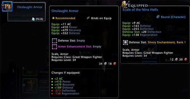 Na każdy przedmiot możesz najechać myszką, aby zobaczyć dymek (tooltip) z jego opisem - Inwentarz i bank w Neverwinter | Wyposażenie - Neverwinter - poradnik do gry