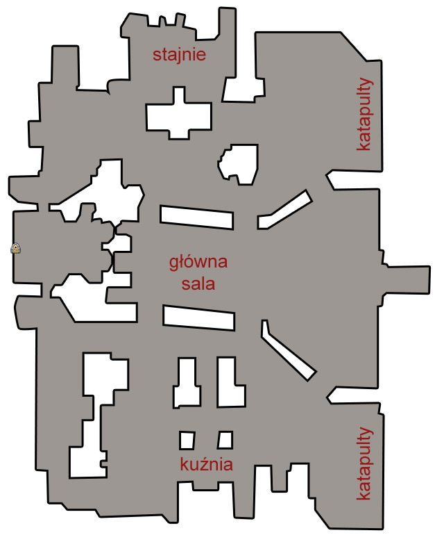 Mapa Gauntlgrym od strony Luskańskiej (strona Dezoluńska to lustrzane odbicie) - Gauntlgrym (60) | Mapy Neverwinter - Neverwinter - poradnik do gry