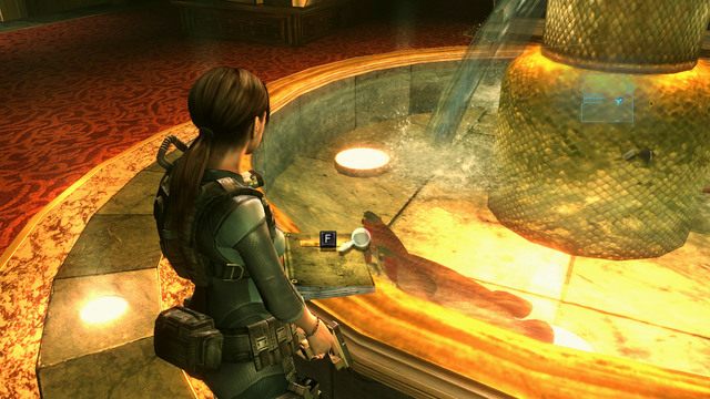 Informacja na ten temat znajduje się w porzuconym obok fontanny raporcie pracownika kasyna - Koszmar powraca | Epizod 4 | Resident Evil Revelations - Resident Evil: Revelations - poradnik do gry