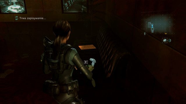 Za nimi znajdziesz amunicję, skrzynię z bronią oraz zejście do kanałów wentylacyjnych - Koszmar powraca | Epizod 4 | Resident Evil Revelations - Resident Evil: Revelations - poradnik do gry