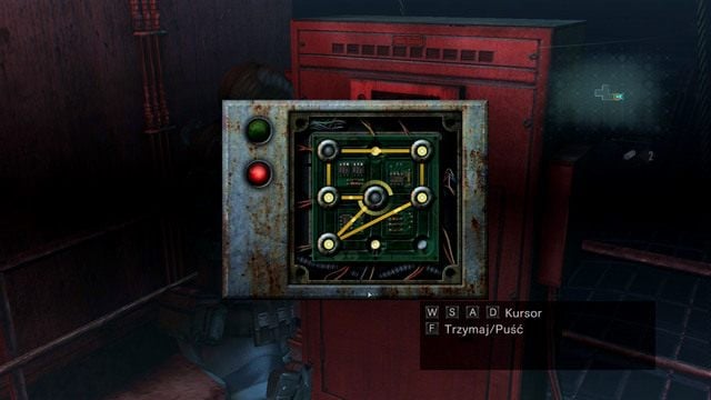 Możesz teraz kółko ze środka dolnej krawędzi umieścić na środku lewej krawędzi - Kot i Mysz - część II | Epizod 6 | Resident Evil Revelations - Resident Evil: Revelations - poradnik do gry