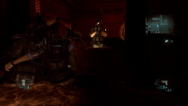 Za drzwiami po drugiej stronie zaatakuje cie para zombie - Splątane sieci - część II | Epizod 10 | Resident Evil Revelations - Resident Evil: Revelations - poradnik do gry