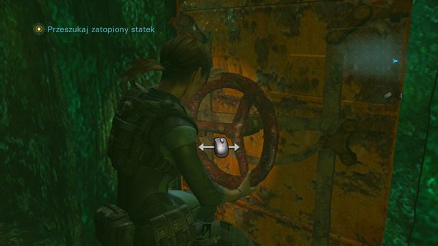Na początku etapu przekręć duży czerwony zawór i przepal się przez drzwi po drugiej stronie - Królowa nie żyje - część I | Epizod 12 | Resident Evil Revelations - Resident Evil: Revelations - poradnik do gry