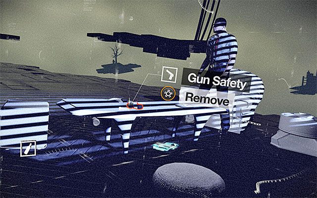 Kontynuuj odtwarzanie do momentu, w którym pojawi się zakłócenie związane z leżącym na stoliku pistoletem (Gun Safety) - Zmodyfikowanie wspomnień Forlana | Epizod 4 w Remember Me - Remember Me - poradnik do gry