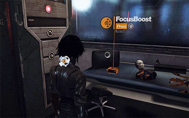 Wysłuchaj rozmowy z Edgeem i następnie zajmij się zbadaniem dwóch niewielkich bocznych pomieszczeń, przy wejściu do których stoi robot z mopem - Odnalezienie kapitana Tracea | Epizod 7 w Remember Me - Remember Me - poradnik do gry