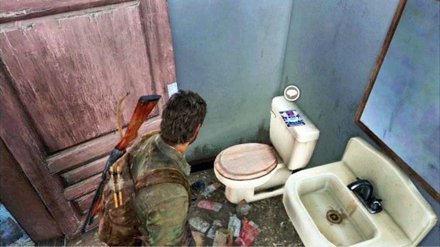 W toalecie znajdziesz poszukiwany komiks - Przedmieścia | Komiksy w The Last of Us - The Last of Us - poradnik do gry