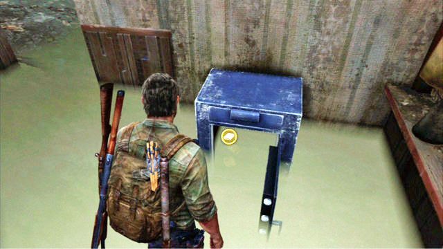 Wspomniany sejf znajduje się poziom niżej w pomieszczeniu za ladą - Pittsburgh | Podręczniki szkoleniowe i narzędzia w The Last of Us - The Last of Us - poradnik do gry