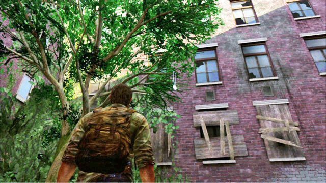 Na początku idź cały czas za Tess, aż do miejsca, w którym będziesz musiał się schylić - Strefa Kwarantanny | Artefakty i nieśmiertelniki w The Last of Us - The Last of Us - poradnik do gry