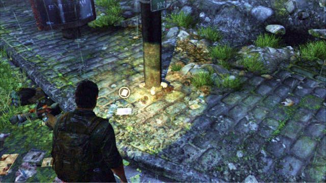 Gdy wdrapiesz się na drogę, podejdź do słupa latarni ulicznej z prawej - Peryferia | Artefakty i nieśmiertelniki w The Last of Us - The Last of Us - poradnik do gry