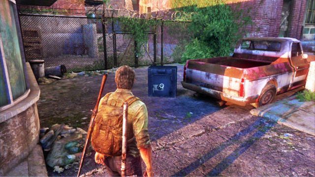 Na karteczce znajdziesz kod otwierający sejf, który stoi kawałek wcześniej przy pick-upie - Miasteczko Billa | Artefakty i nieśmiertelniki w The Last of Us - The Last of Us - poradnik do gry