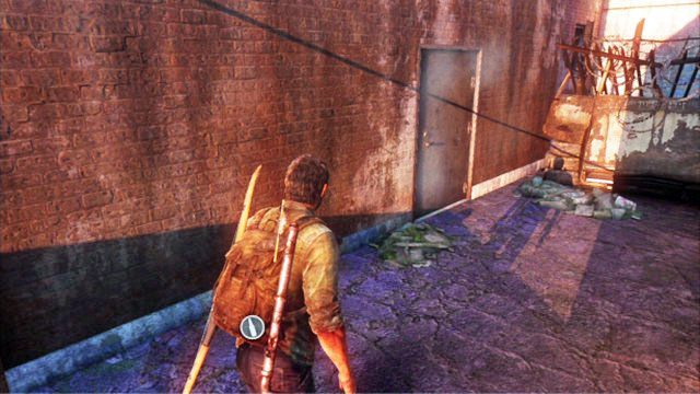Zdetonuj ją, a następnie skręć w lewo i otwórz ruszające się drzwi - Miasteczko Billa | Artefakty i nieśmiertelniki w The Last of Us - The Last of Us - poradnik do gry