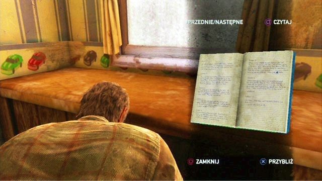 Na stojącym tam biurku pozostawiono poszukiwany dziennik - Miasteczko Billa | Artefakty i nieśmiertelniki w The Last of Us - The Last of Us - poradnik do gry