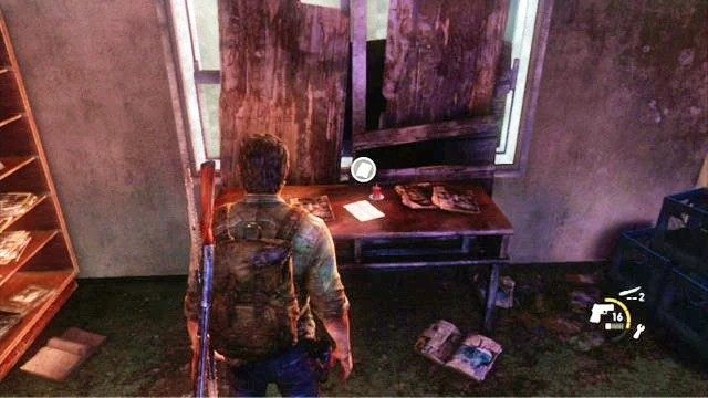 W jednym z pokojów znajdziesz poszukiwany kawałek papieru - Miasteczko Billa | Artefakty i nieśmiertelniki w The Last of Us - The Last of Us - poradnik do gry