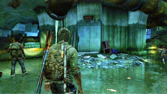 Gdy dotrzesz do rozwidlenia dróg w kanałach, wybierz ścieżkę w prawo - Przedmieścia - Kanały | Artefakty i nieśmiertelniki w The Last of Us - The Last of Us - poradnik do gry