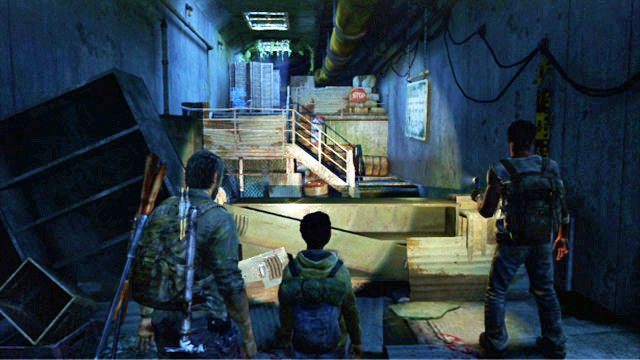 Kawałek dalej od poprzedniego przedmiotu natkniesz się na niskie schody - Przedmieścia - Kanały | Artefakty i nieśmiertelniki w The Last of Us - The Last of Us - poradnik do gry