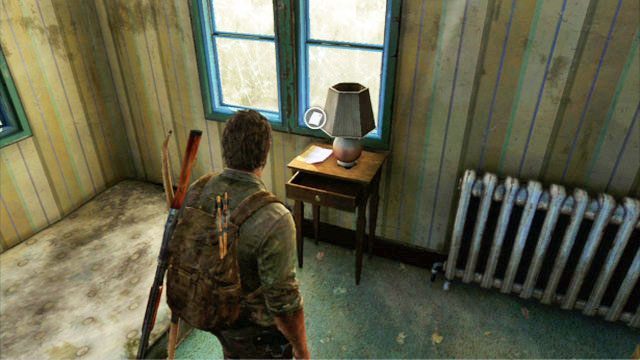 Wejdź do niego, a następnie wdrap się po schodach do góry - Przedmieścia - Przedmieścia | Artefakty i nieśmiertelniki w The Last of Us - The Last of Us - poradnik do gry