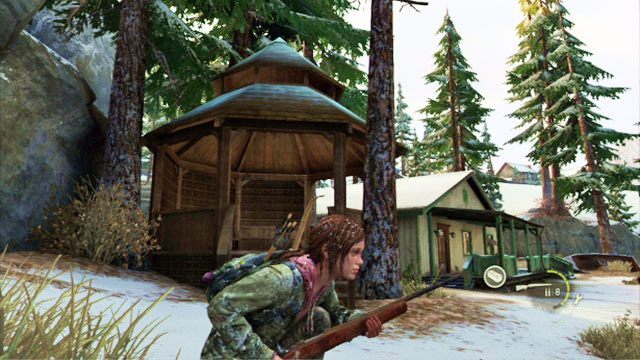 Po zakończeniu konnej ucieczki wejdziesz do wnętrza domku letniskowego - Kurort nad jeziorem | Artefakty i nieśmiertelniki w The Last of Us - The Last of Us - poradnik do gry