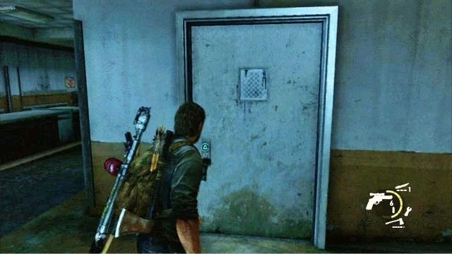 Za blatem jest pomieszczenie z zamkniętymi drzwiami - Laboratorium Świetlików | Artefakty i nieśmiertelniki w The Last of Us - The Last of Us - poradnik do gry