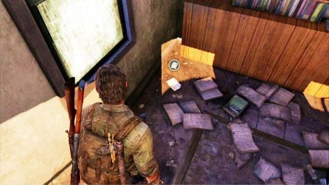 W jego prawym rogu ukryto poszukiwaną notatkę - Dzielnica biznesowa i Ucieczka z miasta (Pittsburgh) | Artefakty i nieśmiertelniki - The Last of Us - poradnik do gry