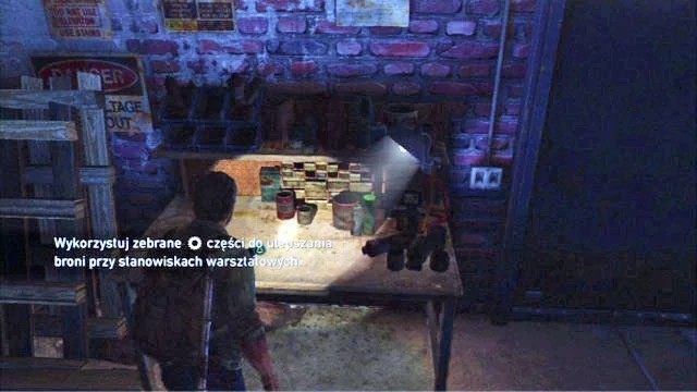 Bronie możesz ulepszać dzięki stanowiskom warsztatowym (Workbenches), które odnajduje się co jakiś czas w trakcie przechodzenia gry - Stanowiska warsztatowe w The Last of Us - w co warto inwestować? - The Last of Us - poradnik do gry