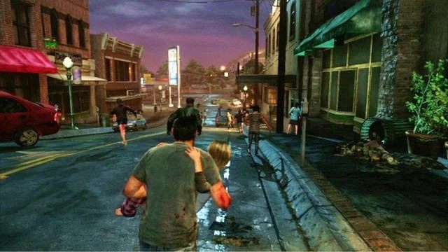 Dalej musisz biec prosto przed siebie, uciekając w ten sposób przed atakującymi bestiami - Prolog | Prolog i Strefa kwarantanny | Solucja The Last of Us - The Last of Us - poradnik do gry
