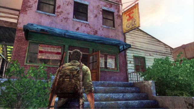 Sporo znajduje się również w Pizzeri naprzeciwko bramy - Las | Miasteczko Billa | Solucja The Last of Us - The Last of Us - poradnik do gry