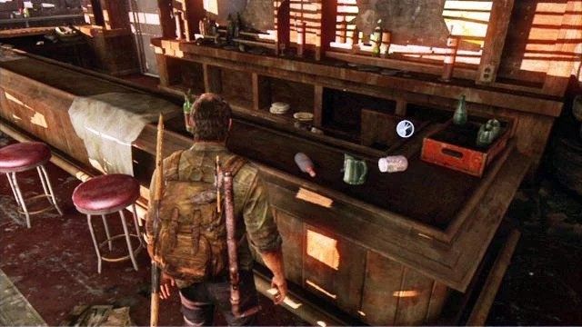 Po zakończeniu animacji dokładnie przeszukaj pomieszczenie - Kryjówka | Miasteczko Billa | Solucja The Last of Us - The Last of Us - poradnik do gry