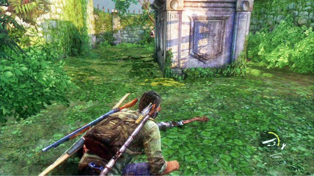 Przekradnij się obok niego po cichu, a następnie za pomocą noża zabij kolejnego napotkanego wroga - Cmentarz | Miasteczko Billa | Solucja The Last of Us - The Last of Us - poradnik do gry