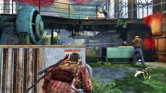 Tam rozpocznie się dłuższa animacja, po której zostaniesz zaatakowany przez bandytów - Hydroelektrownia | Tama Tommyego | Solucja The Last of Us - The Last of Us - poradnik do gry