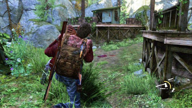 Uduś go szybko, a następnie wyeliminuj wroga w domku obok - Ranczo | Tama Tommyego | Solucja The Last of Us - The Last of Us - poradnik do gry
