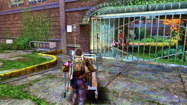 W ten sposób umożliwisz Ellie przejechanie na drugą stronę - Do boju, Big Horns! | Uniwersytet | Solucja The Last of Us - The Last of Us - poradnik do gry