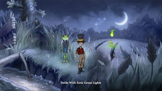 Zmień porę dnia na noc - Cztery portale - zaklęcia lisi spryt i iskra nadziei | Solucja - The Night of the Rabbit - poradnik do gry