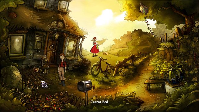 Jeśli pominiesz tutorial znajdziesz się w tym momencie - Zwykły letni dzień | Solucja The Night of the Rabbit - The Night of the Rabbit - poradnik do gry