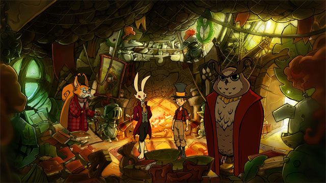 Wróci po ciebie Markiz i razem wejdziecie do ratusza - Przygoda w Mysiborze | Solucja The Night of the Rabbit - The Night of the Rabbit - poradnik do gry