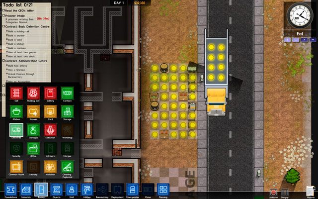 Jak to działa w praktyce - Strefa dostaw w Prison Architect | Pomieszczenia więzienne - Prison Architect - poradnik do gry