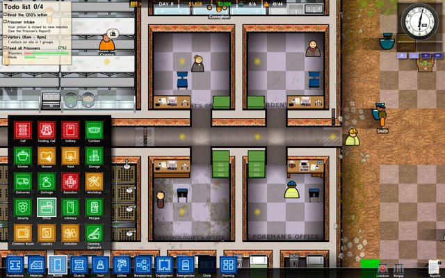 Biura nie muszą być duże, aby funkcjonować prawidłowo - Biuro w Prison Architect | Pomieszczenia więzienne - Prison Architect - poradnik do gry