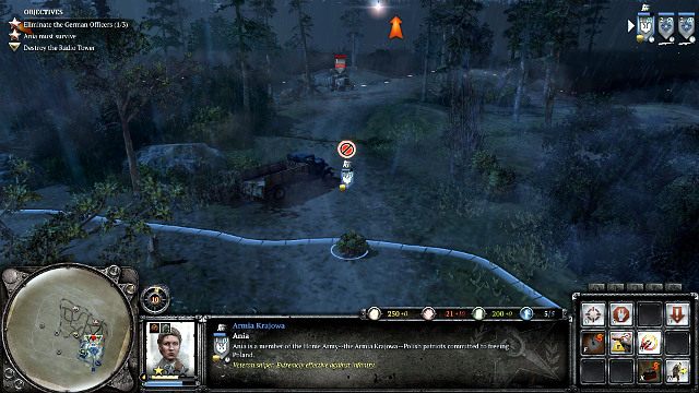 Na południe od przejętego punktu znajdziesz porzuconą ciężarówkę - Misja 11 - Za linią wroga | Kampania w Company of Heroes 2 - Company of Heroes 2 - poradnik do gry