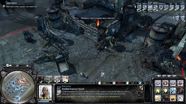 Przed uwolnieniem kapitana, trzeba zniszczyć pobliską bazę wroga - Misja 06 - Następstwa Stalingradu | Kampania w Company of Heroes 2 - Company of Heroes 2 - poradnik do gry
